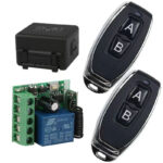 433mhz RF รีโมทคอนโทรล สวิตช์ไร้สาย เครื่องส่งสัญญาณ DC 12V 1CH รีเลย์ โมดูลรับสัญญาณ
